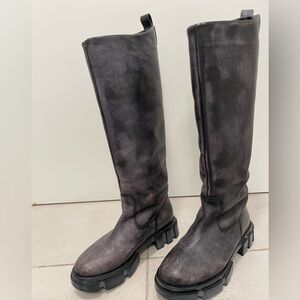 Free People Lug Sole Knee-High Boots